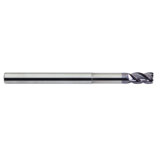 Picture of M.A. Ford 177L4720R039N5A Dia 12mm SH 0.4724 LOC 0.9449 OAL5.9843 End Mill Standard Flute Variable Helix Carbide AlTiN Single End Corner Radius1.0000 25.40mm TuffCut® XR